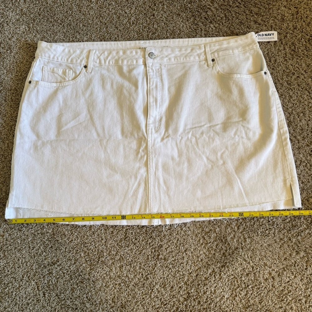 NWT Set Lot Of 2 Old Navy Denim Skirt Sz 26 High Rise Mini Secret Smooth Pockets - Picture 16 of 16